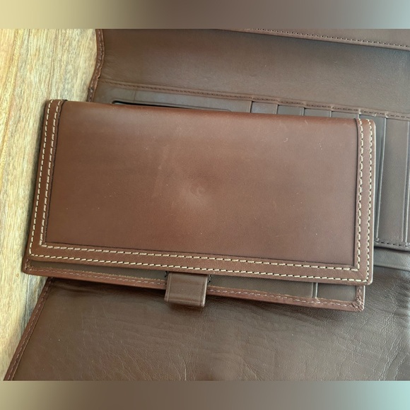 🦋 Vintage Coach Leather Wallet with Logo - Picture 9 of 9